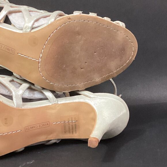 Vince Camuto VC-Paxton Women's 6.5(M) Earl Grey Powered Glitz Stiletto Heels - Picture 9 of 11